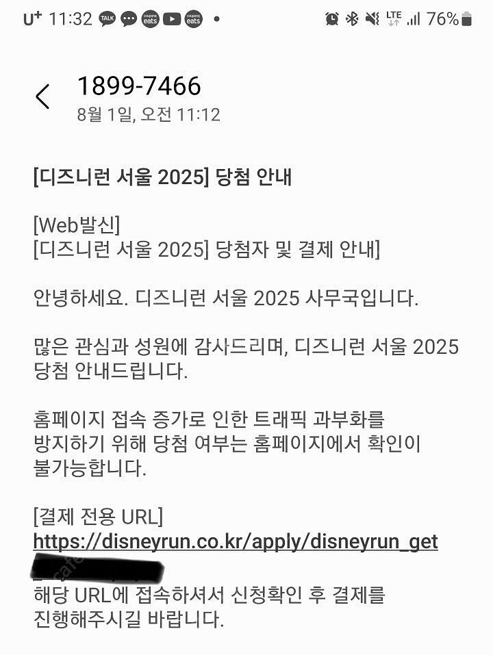 2025 디즈니런 10km 양도합니다. (남, 여)--0