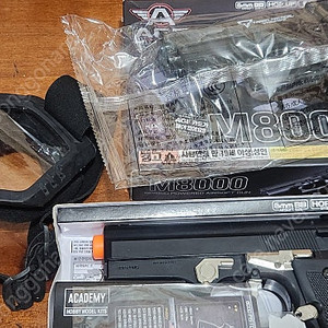 존윅3 컴뱃마스터 블로우백 워터건,아카데미 M8000,고글 일괄
