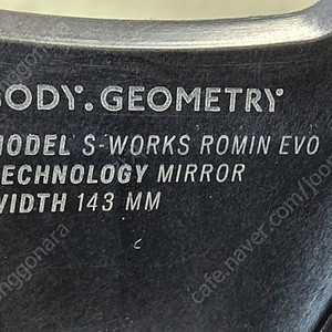 에스웍스 로민 에보 미러 143mm 3d 카본레일 팜니다