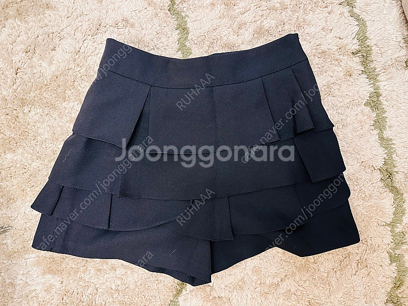 네비비블랙 캉캉 치마 반바지 스커트 팬츠 미사용 택있음--0