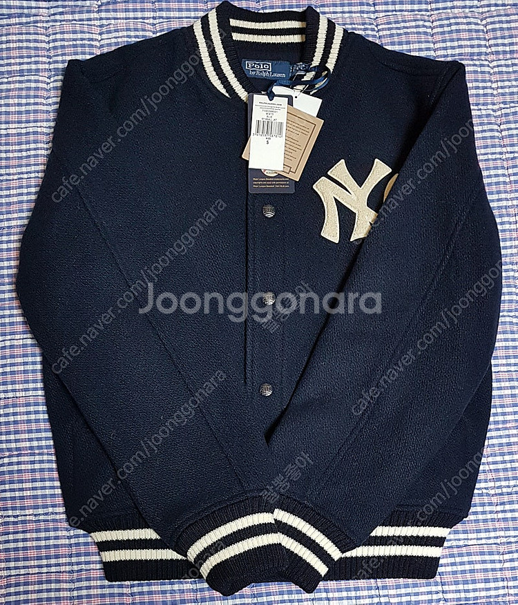 [S] 폴로 x MLB 24FW 뉴욕 양키스 바시티 울...--0