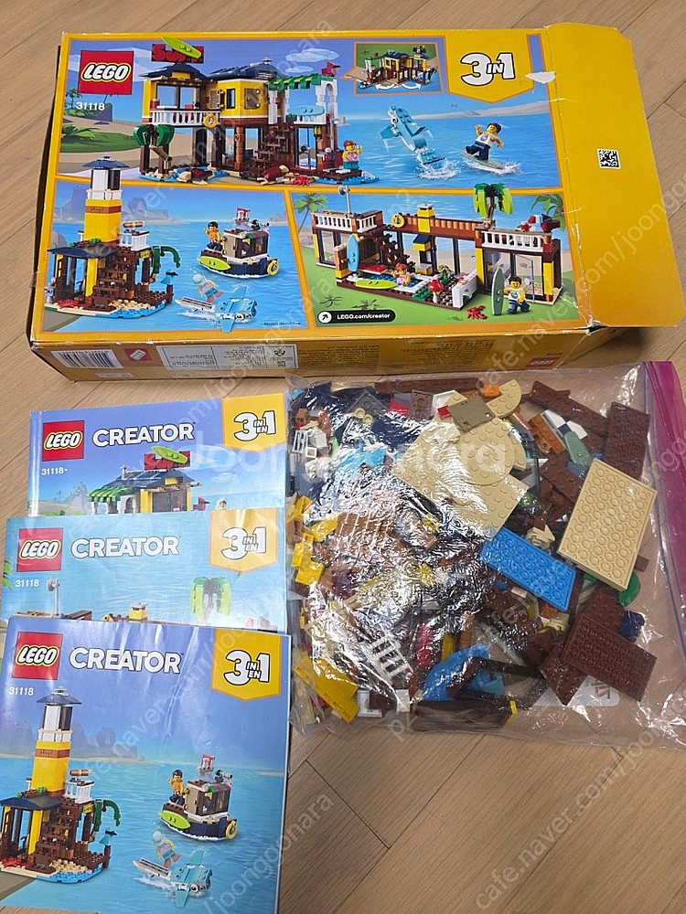 레고 캠핑카 60283, 아이스크림 트럭 60253, 서핑 비치하우스 31118--0