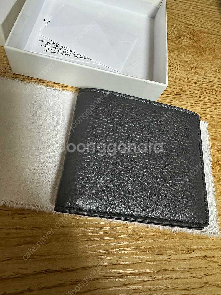 메종 마르지엘라 스티치 반지갑 그레이--3