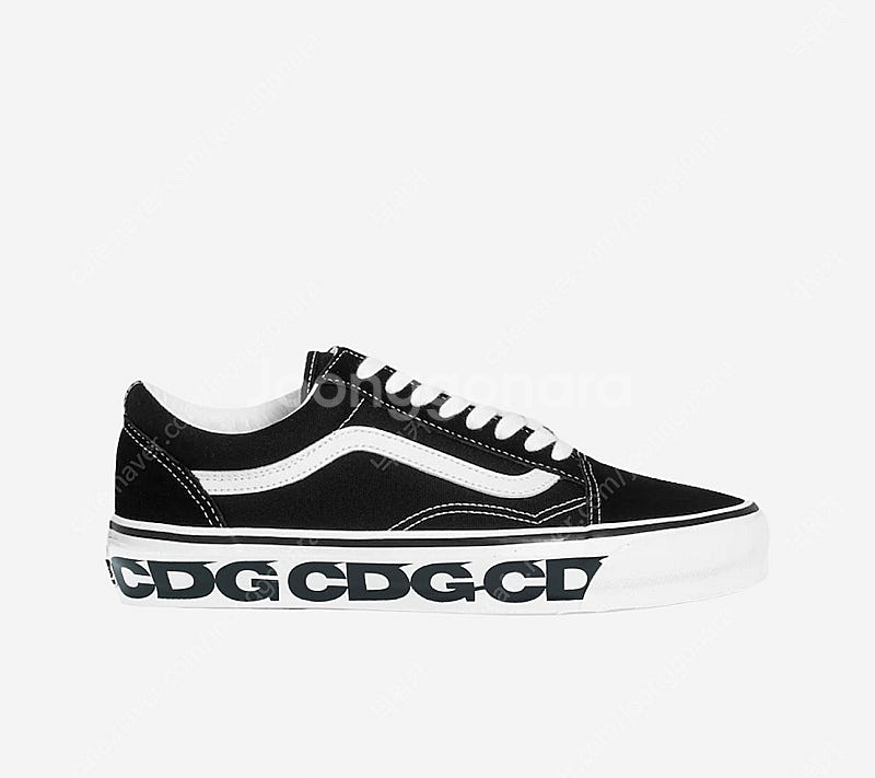 285 반스 x CDG OTW 올드스쿨 꼼데가르송 블랙--0