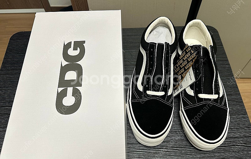 285 반스 x CDG OTW 올드스쿨 꼼데가르송 블랙--6
