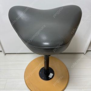 바리에르 무브 그레이(Varier move) 정품 상위 버전 의자(원목+천연가죽), 패브릭 아님