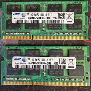 M471B5273DH0-CH9 ,PC3-10600S [4GB] ,2개