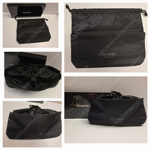 정품) 샤넬 블랙 복조리 파우치 (코스메틱)