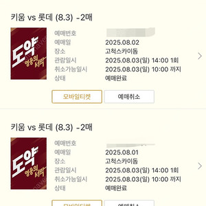8.3 롯데자이언츠 고척돔 버건디, rd클럽 연석