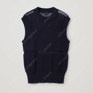 [M] COS 코스 메쉬 패널 코튼 베스트 네이비 판매