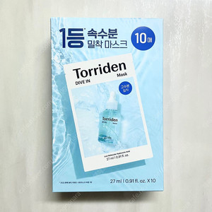 토리든 다이브인 히알루론산 마스크 1박스(10매)