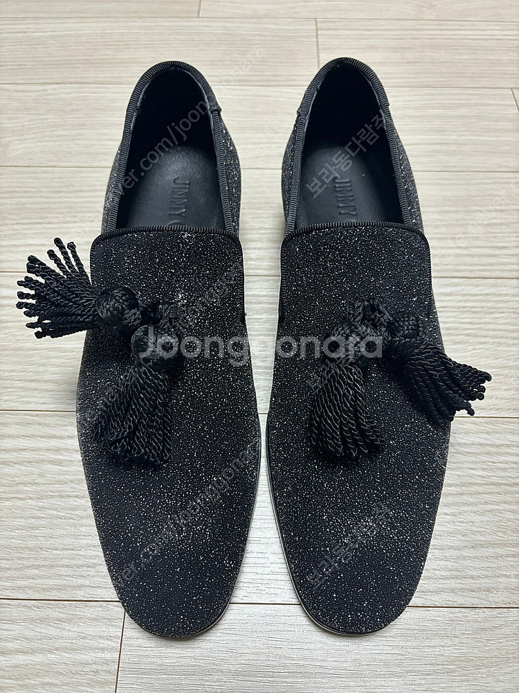 지미추 JIMMY CHOO 글리터 태슬 로퍼 (40) 새상품--2