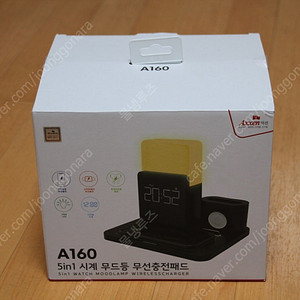 Axxen 액센 A160 5in1 15W 무선충전 시계 무드램프 거치대