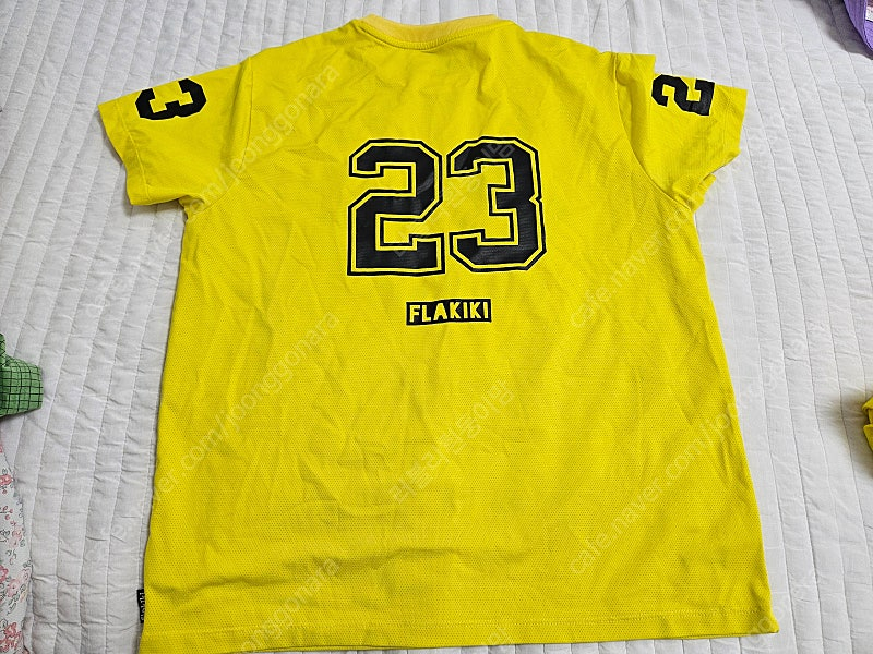 플라키키 유니폼 셋업 12y 옐로우 반팔티&반바지세트 이미지