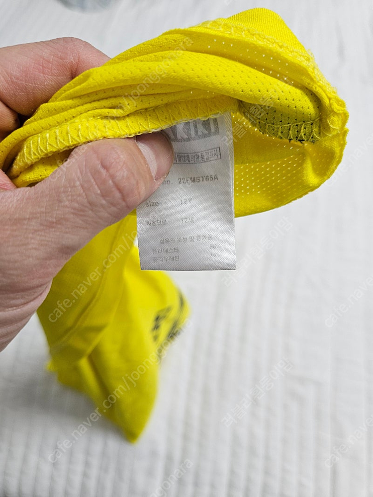 플라키키 유니폼 셋업 12y 옐로우 반팔티&반바지세트 이미지