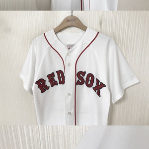 MLB 마제스틱 보스턴레드삭스 올드 홈유니폼/져지 S #34 오티즈