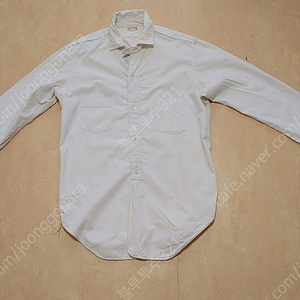 플리휠러스(FREEWHEELERS) NESTSTORECONDUCTOR SHIRT VINTAGE WHITE CHAMBRAY 사이즈16 (대구 직거래, 택배거래)