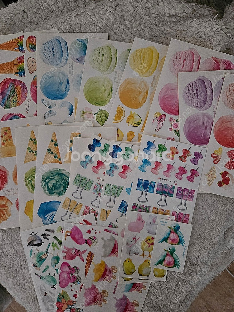 다꾸 크림피치님 (꽃반지님) 스티커 인스 일괄--1