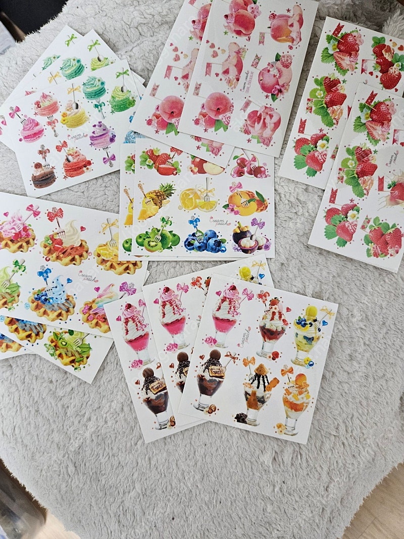 다꾸 크림피치님 (꽃반지님) 스티커 인스 일괄