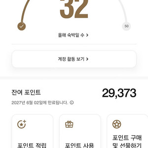 메리어트 포인트 29,000 팝니다.