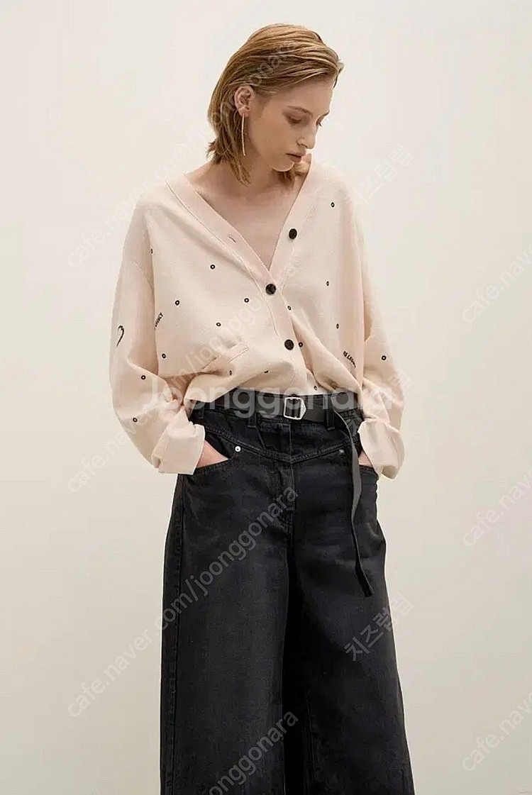 시스템 벨티드 와이드 데님 팬츠 (한섬 SJSJ 마인 ...--2