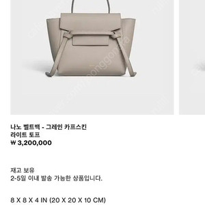 셀린느 벨트백 나노 토프 :)