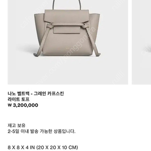 셀린느 벨트백 나노 토프 :)