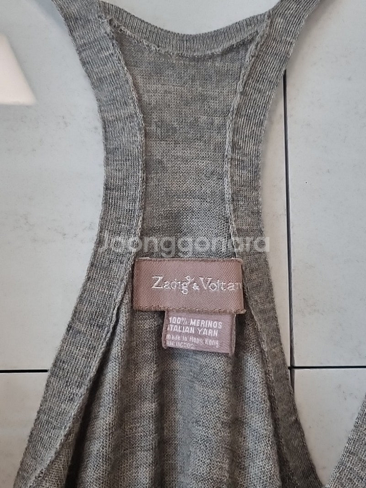 ZADIG&VOLTAIRE 자딕앤볼테르 메리노울 나시탑--3