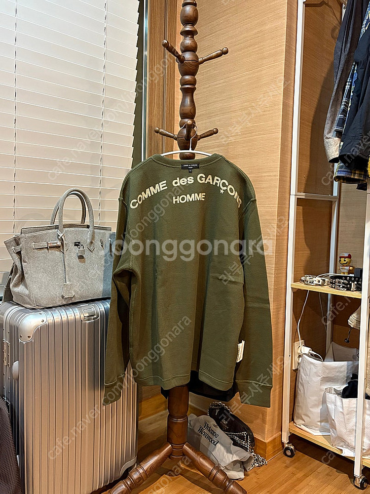 L ] 07fw 꼼데가르송 옴므 인사이드 아웃 와플 니--0