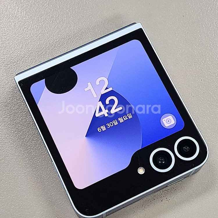 갤럭시 Z플립6 블루 24년 7월개통 파손XX 잔상 X...--1