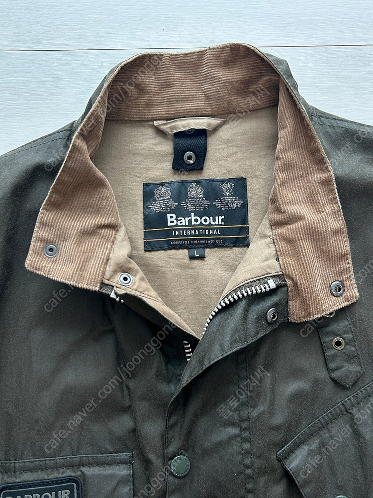 [바버 인터네셔널] 라이트웨이트 SL 왁스 자켓 L 사이즈--1