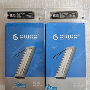 마이크론 Crucial P3 Plus NVMe 1TB SSD+오리코 NVME 외장케이스 미개봉 새제품 2개 2TB 영상작업이 켄슬되서 판매합니다 이삿짐 정리중으로 다른것도 판매
