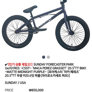 Bmx 선데이 포캐스터 (고급 모델 자이로 기능)
