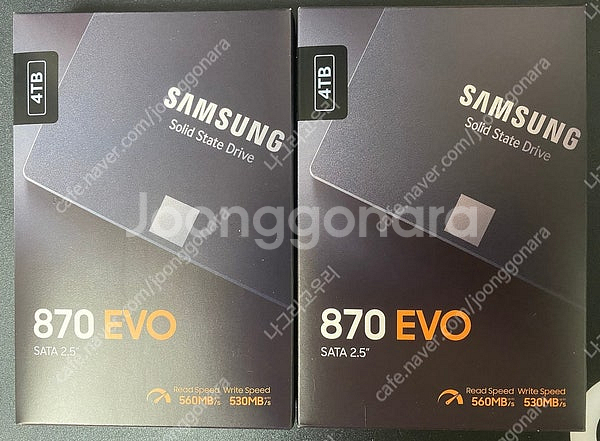 삼성 SSD 870EVO 4TB 미개봉 정품 판매합니다--0