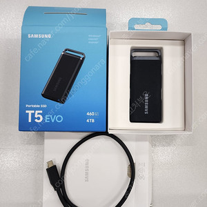 삼성전자 포터블 SSD T5 EVO 4TB 27만원에 판매합니다.