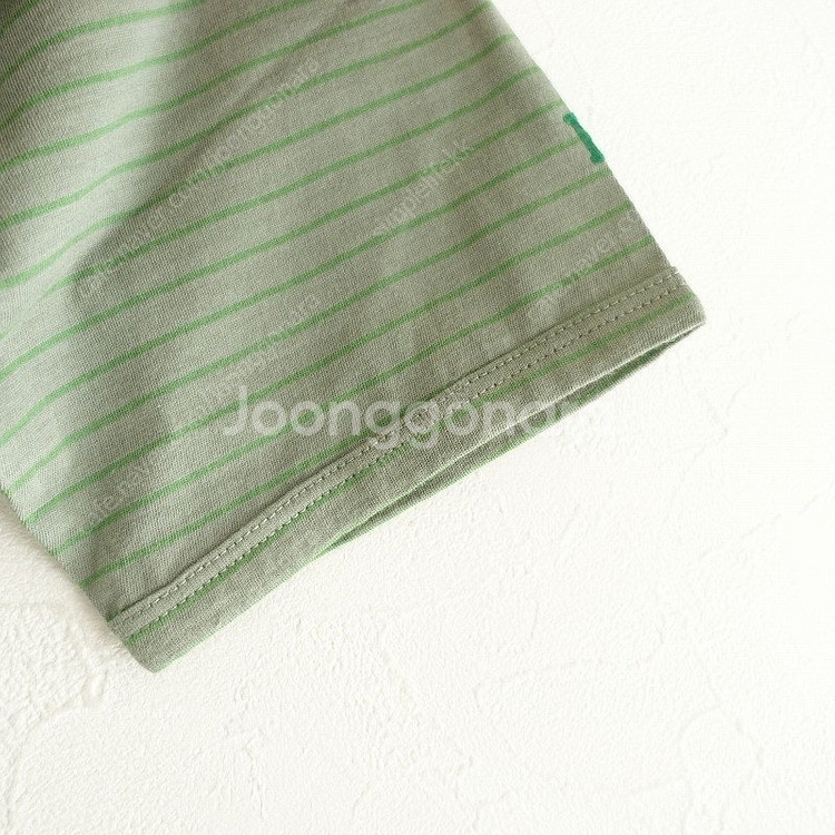 (새상품) Bonpoint 봉쁘앙 코튼 스트라이프 반소...--3