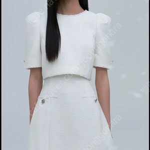 플로움 The Moon Dress 더 문 드레스 연말룩 트위드반팔원피스 더티스서쿠키플레따프레클오앨모어댄라이크카인더베이비오버듀플레어