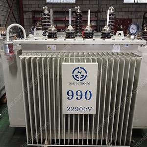 중고변압기 990kva. 22,9kv-380v/220v