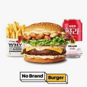 노브랜드버거 통마늘 베이컨 버거세트 팝니다
