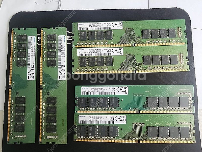 삼성 ddr4 16기가 메모리 두 개 한조 32기가--0