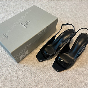 엘보른 블랙힐 235 블랙슈즈 블랙구두 / 리디아 슬링백 펌프스 Lydia Sling-back Pumps 새상품 /블랙페이던트 엘보른 구두 펌프스 블랙샌들 택포