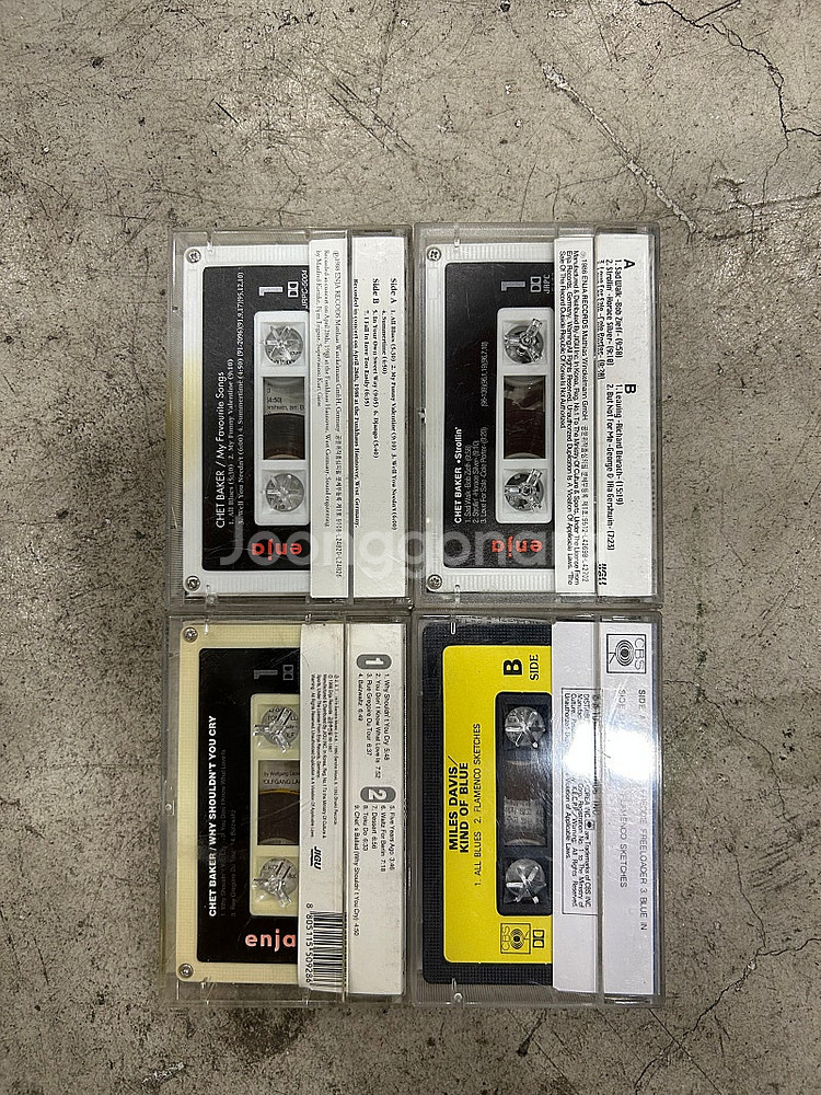 쳇 베이커, 마일스 데이비스 카세트 테이프 4개 일괄 ...--1