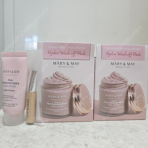 (새상품) 마리엔메이 비건 로즈 히알루로닉 하이드라 워시오프팩 대용량 300ml 2개세트 택포 38,000원