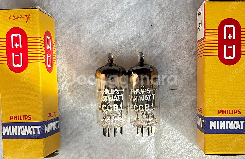 Philips Miniwatt 필립스 ECC81(12A...--0