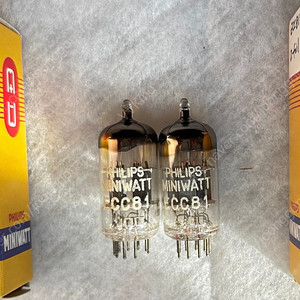 Philips Miniwatt 필립스 ECC81(12AT7) D-Foil. NOS 메치페어 판매