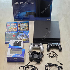 [인천] PS4 pro 1TB 풀박스+ 듀얼쇼크*2 + 타이틀*4 / 20만