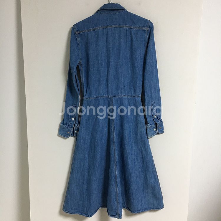 랄프로렌폴로 플레어 린넨 데님 원피스 0/ 랑방 마인 ...--1