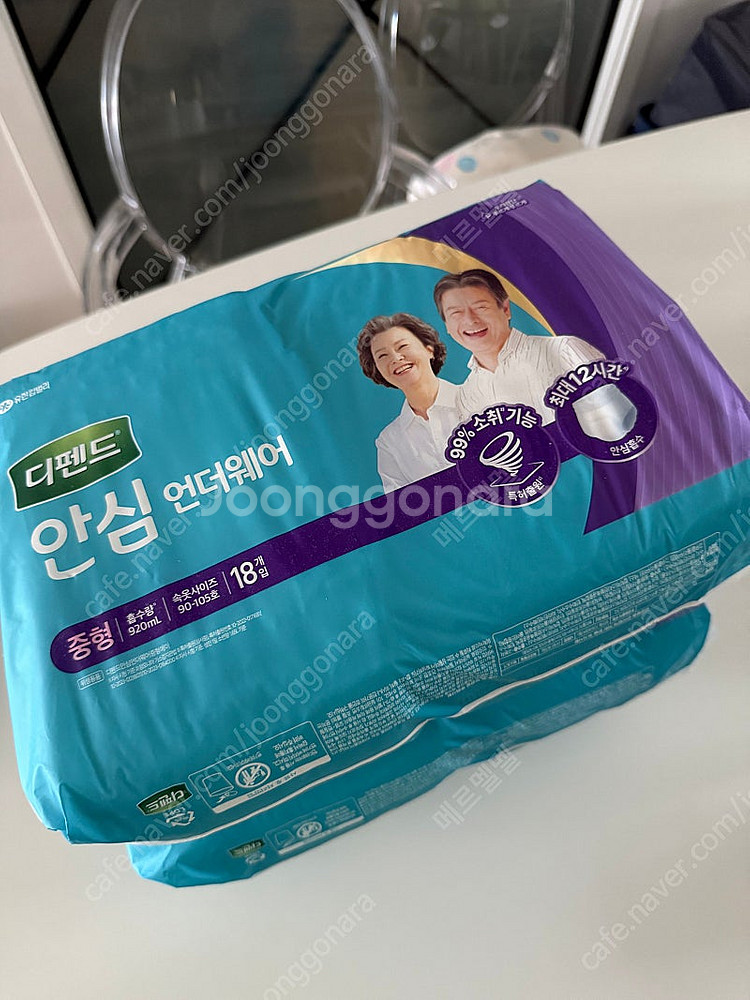 디펜드 안심언더웨어 성인기저귀 중형 18개입 3팩 일괄--0