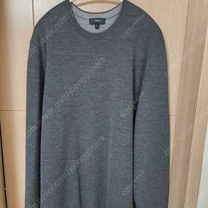 [XL]띠어리 21fw 더블페이스 니트 다크그레이/쿨그레이