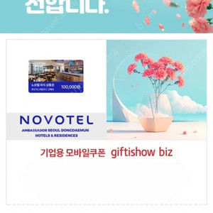 노보텔 앰배서더 동대문 10만원 금액권입니다
